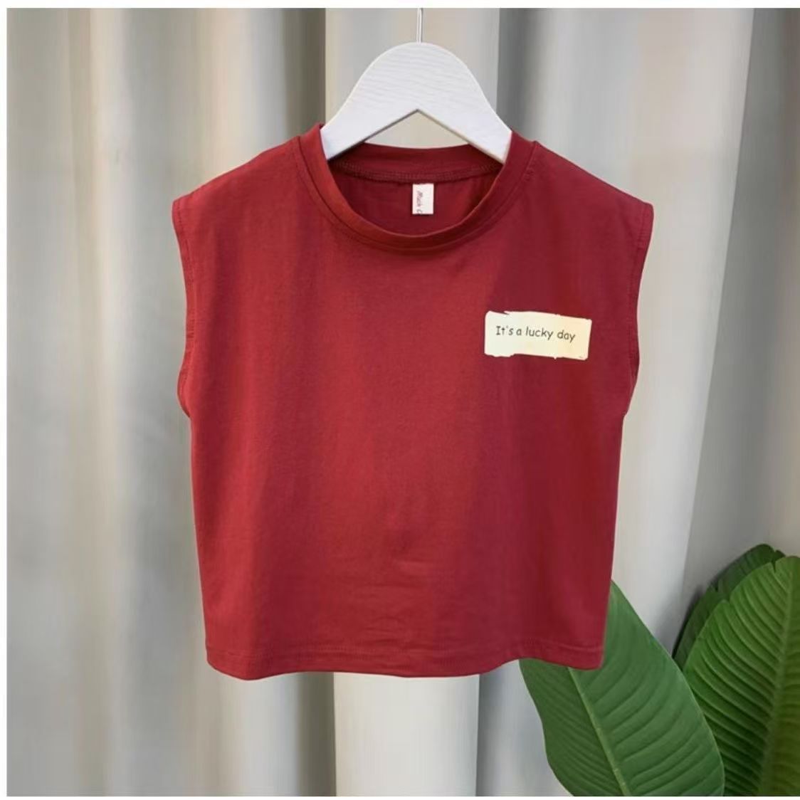New Boys Baby Summer Vest Set Summer Sleeveless Clothes Fashion Boys Children Ruffian Handsome Two-Piece Set