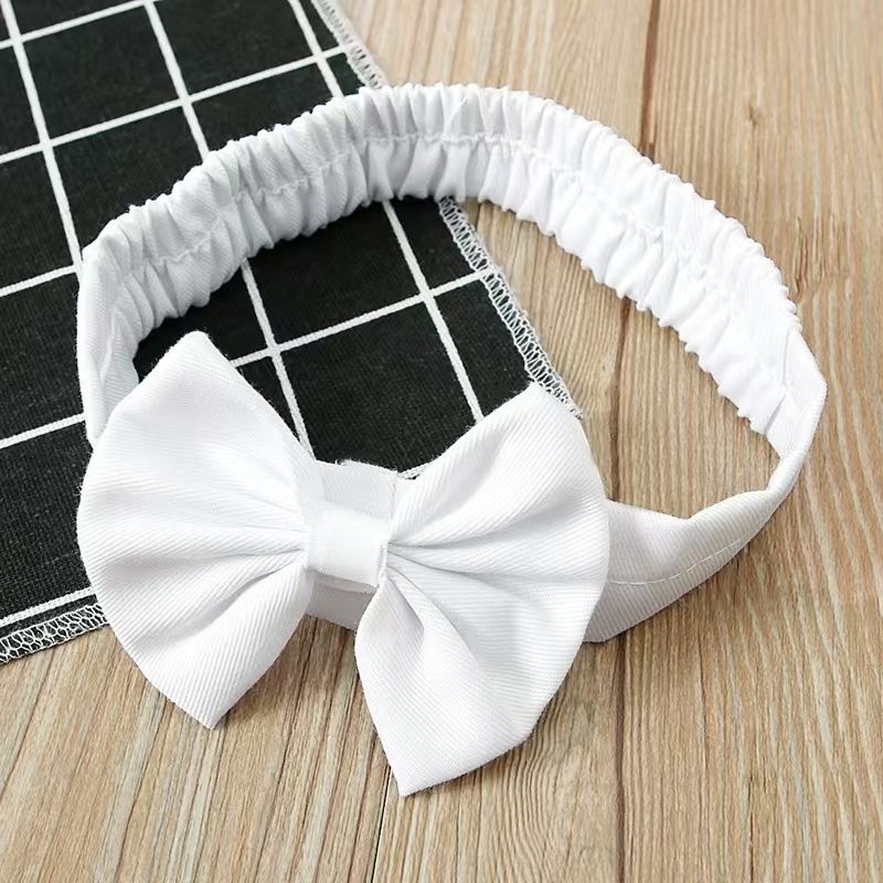 High quality baby summer girls sleeveless bowknot skirt two-piece kids dress