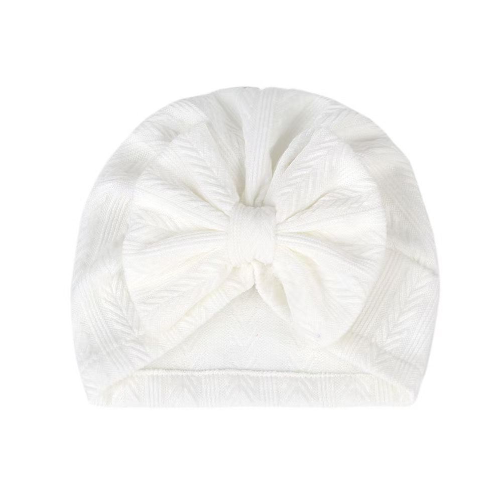 New Solid color wheat grain bow children's  Hat Bandanas Baby Girls Kids Turban Headband Hair Head Band Wrap Accessories For Children Headwrap