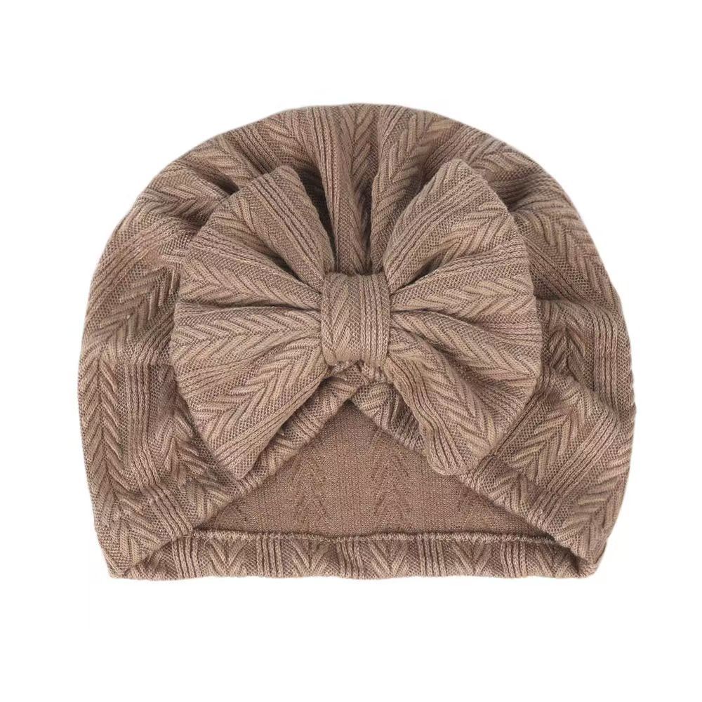 New Solid color wheat grain bow children's  Hat Bandanas Baby Girls Kids Turban Headband Hair Head Band Wrap Accessories For Children Headwrap