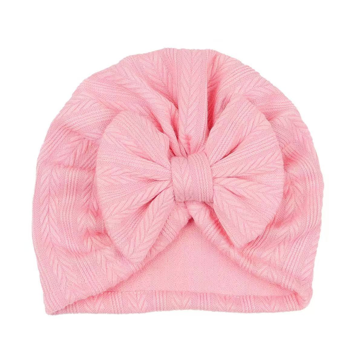 New Solid color wheat grain bow children's  Hat Bandanas Baby Girls Kids Turban Headband Hair Head Band Wrap Accessories For Children Headwrap