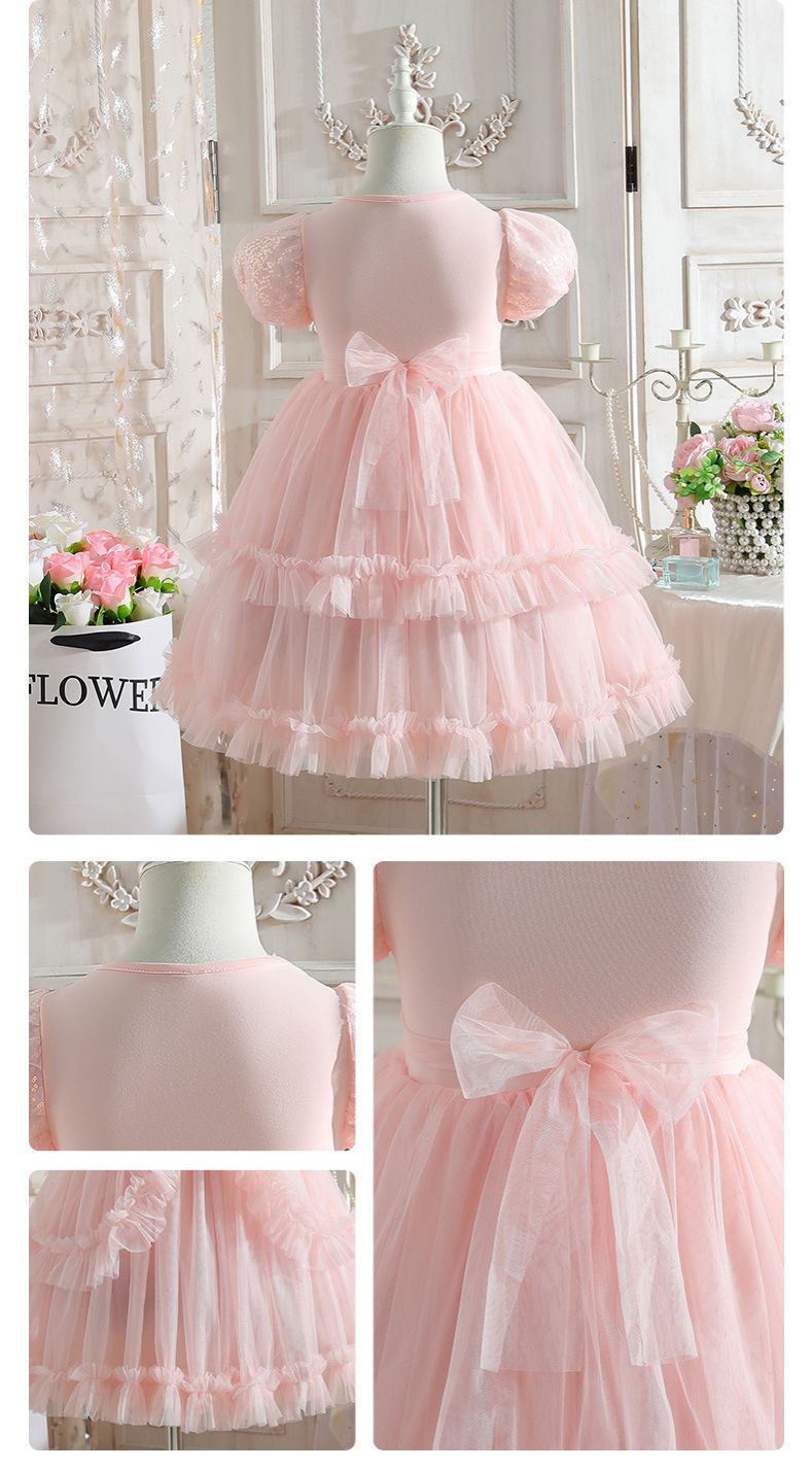 Girls' Princess Skirt Kuromi Summer New Collection Children's Lolita Melody Dress Birthday Dress Mesh Skirt
