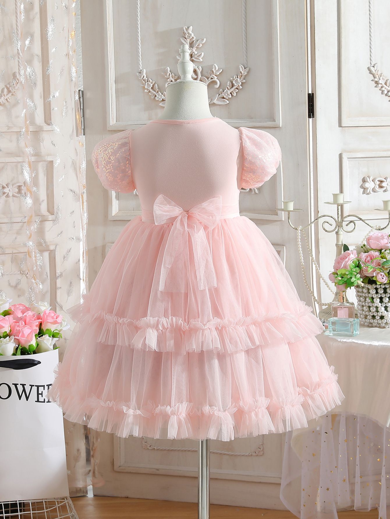 Girls' Princess Skirt Kuromi Summer New Collection Children's Lolita Melody Dress Birthday Dress Mesh Skirt