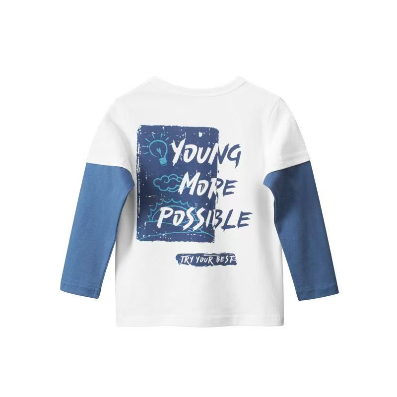 kids brand children's clothing new product children's bottom shirt baby clothes boys long-sleeved T-shirt