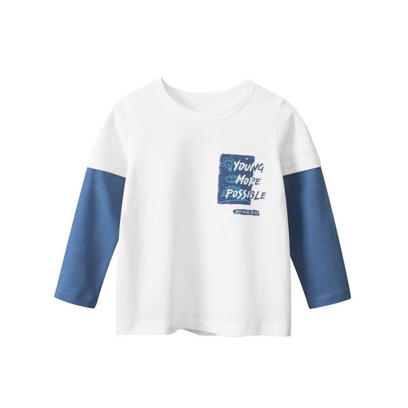 kids brand children's clothing new product children's bottom shirt baby clothes boys long-sleeved T-shirt