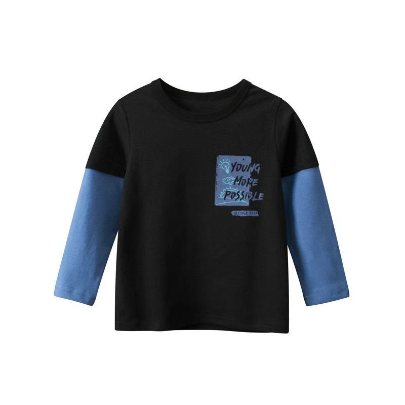 kids brand children's clothing new product children's bottom shirt baby clothes boys long-sleeved T-shirt