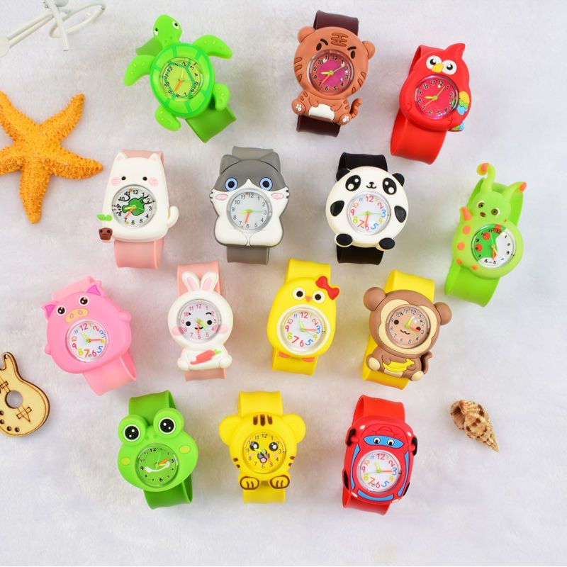 Cartoon Silicone Kids Childrens Girls Quartz Casual Wrist Watches for Xmas or Birthday Party