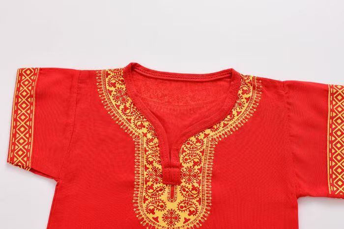 Children's Tang suit boy dress Chinese style Hanfu girl summer t-shirt short-sleeved cotton silk suit
