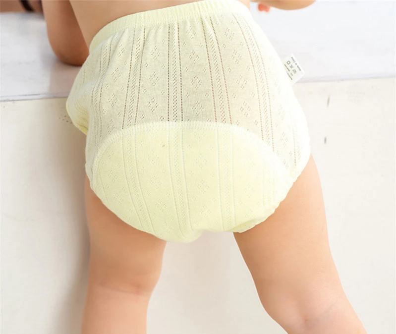 3 packs Newborn Training Pants Baby Shorts Solid Color Washable Underwear BABY Boy Girl Cloth Diapers Reusable Nappies Infant Panties