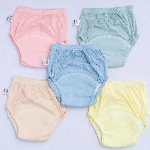 3 packs Newborn Training Pants Baby Shorts Solid Color Washable Underwear BABY Boy Girl Cloth Diapers Reusable Nappies Infant Panties