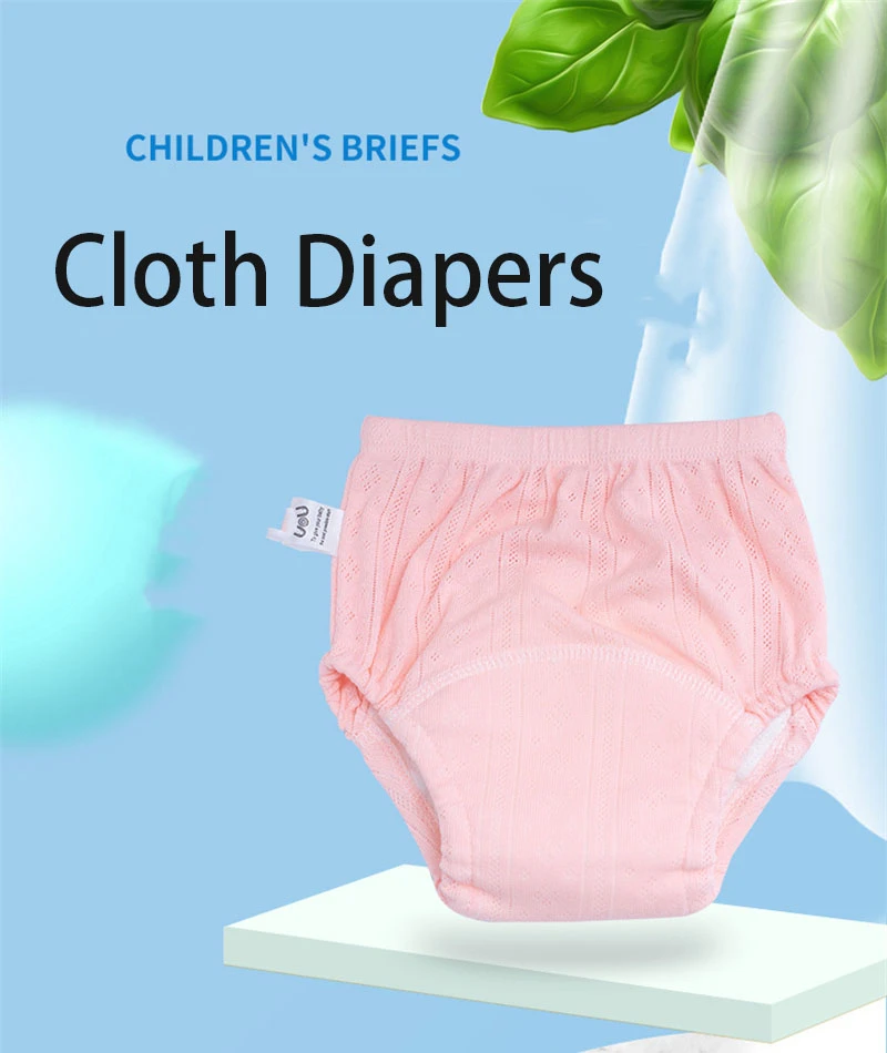 3 packs Newborn Training Pants Baby Shorts Solid Color Washable Underwear BABY Boy Girl Cloth Diapers Reusable Nappies Infant Panties