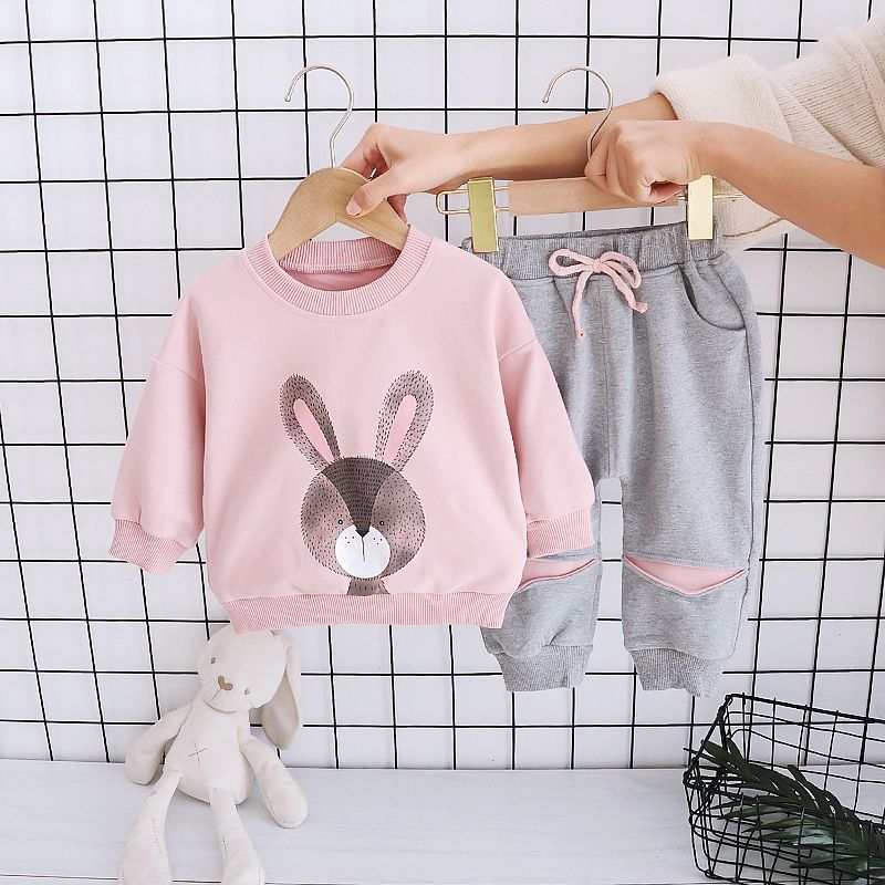 2Pcs Baby Girls Clothing Sets Autumn Winter Toddler Girls Clothes Kids Tracksuit For Girl Suit Children Clothing 1 to 6 Year