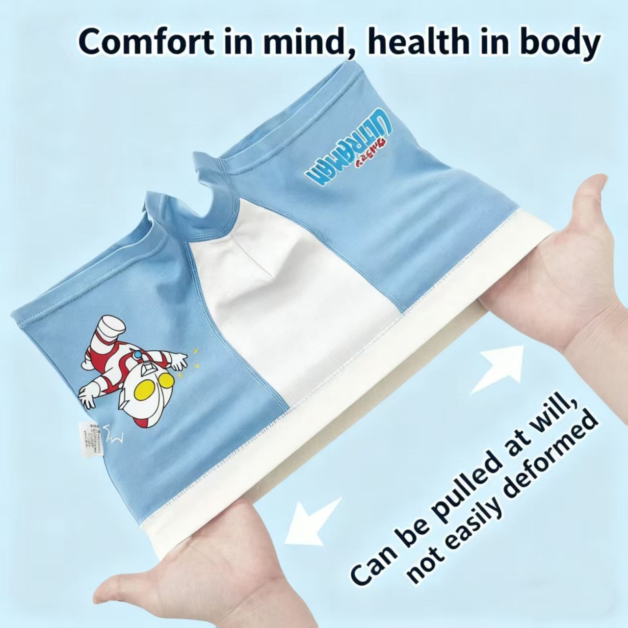 【 4-piece Set 】 Ultraman Boys Underwear Boxer Cotton Modal Panties Children Cartoon Boxer Kids Underwear