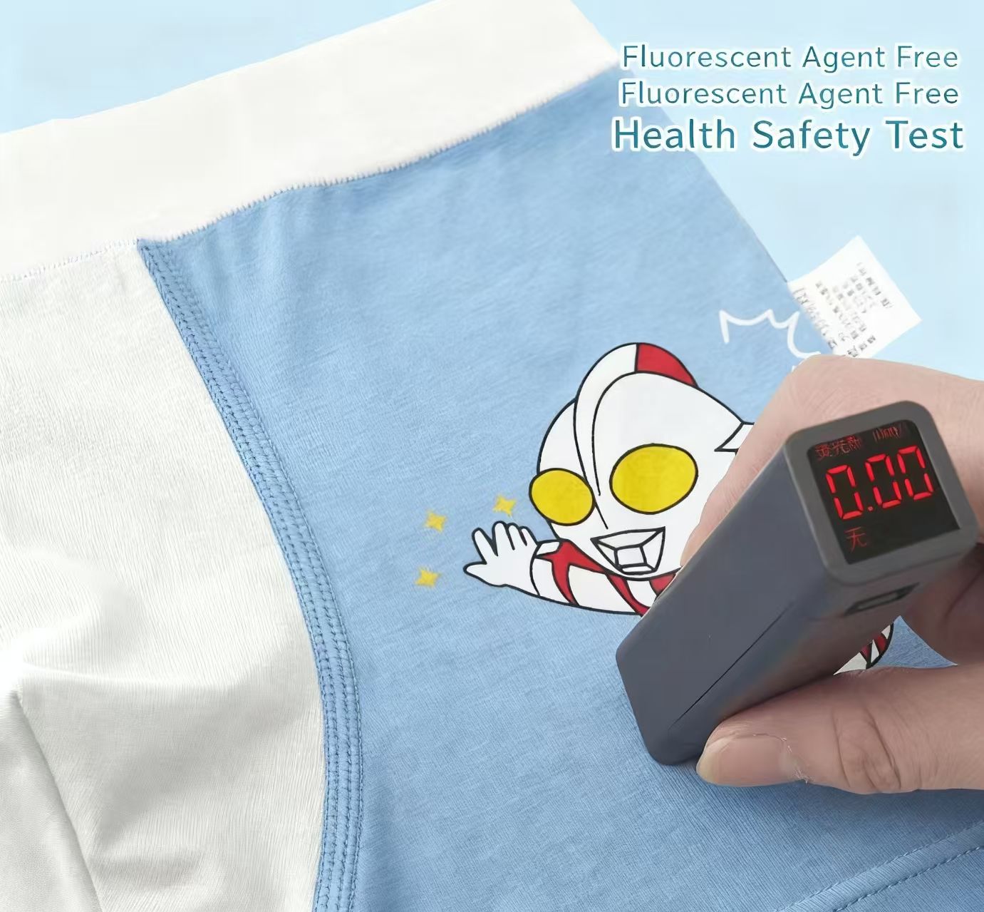 【 4-piece Set 】 Ultraman Boys Underwear Boxer Cotton Modal Panties Children Cartoon Boxer Kids Underwear