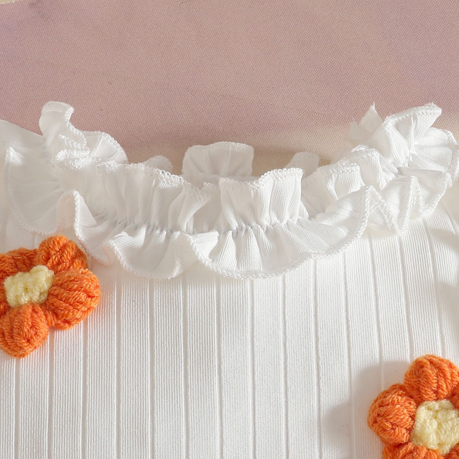 European and American fashion children's clothing girls' pleated edge sleeveless top waist belt fake purse shorts girls' clothing set