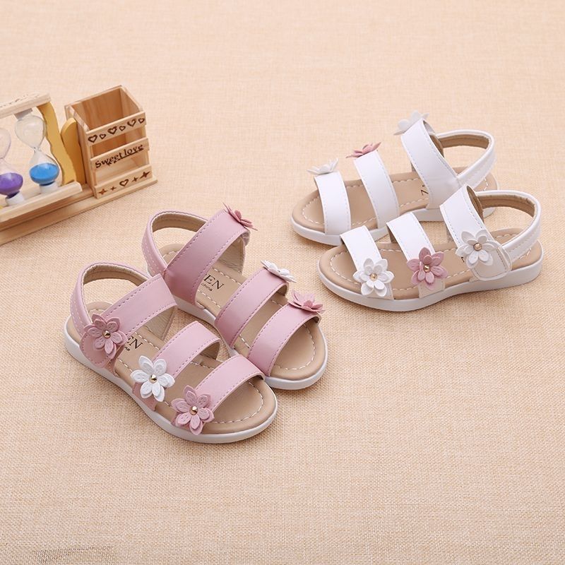Children's shoes Summer new kids shoes Lovely flower shoes Fashion girl sandals Magic baby shoes for kiad 21-30
