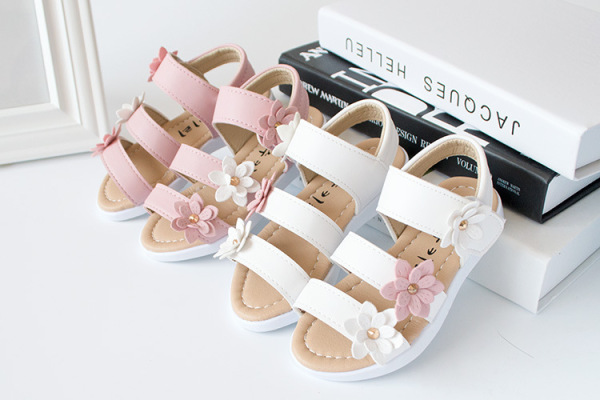 Children's shoes Summer new kids shoes Lovely flower shoes Fashion girl sandals Magic baby shoes for kiad 21-30