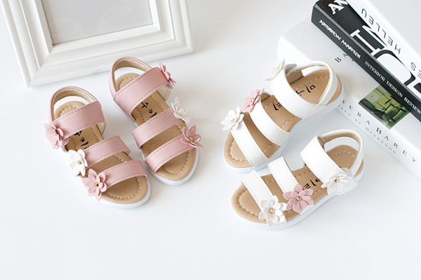 Children's shoes Summer new kids shoes Lovely flower shoes Fashion girl sandals Magic baby shoes for kiad 21-30