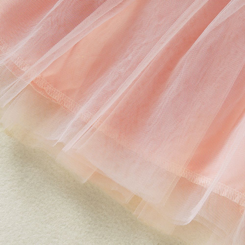 New children's clothing girls' dress for spring and summer floral mesh vest princess dress with tie up included