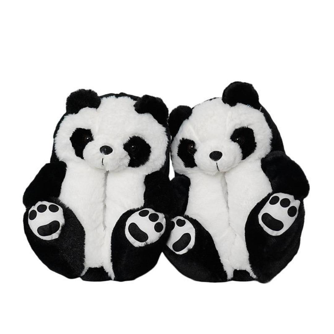 Giant Fluffy Adult Teddy Bear indoors shoes for Women and Teens -One size Fully Indoors Slippers