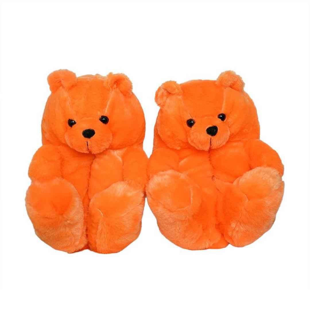 Giant Fluffy Adult Teddy Bear indoors shoes for Women and Teens -One size Fully Indoors Slippers