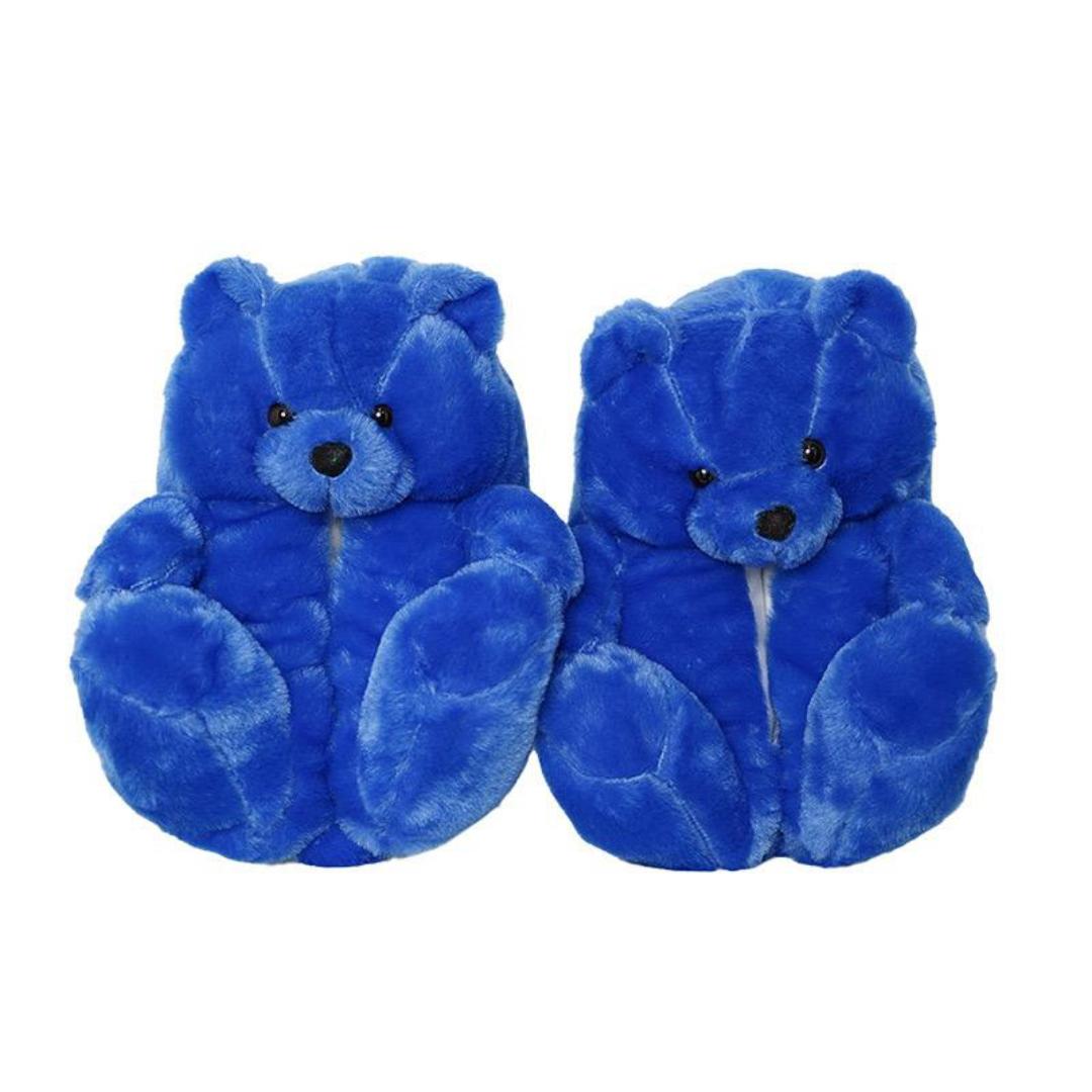 Giant Fluffy Adult Teddy Bear indoors shoes for Women and Teens -One size Fully Indoors Slippers