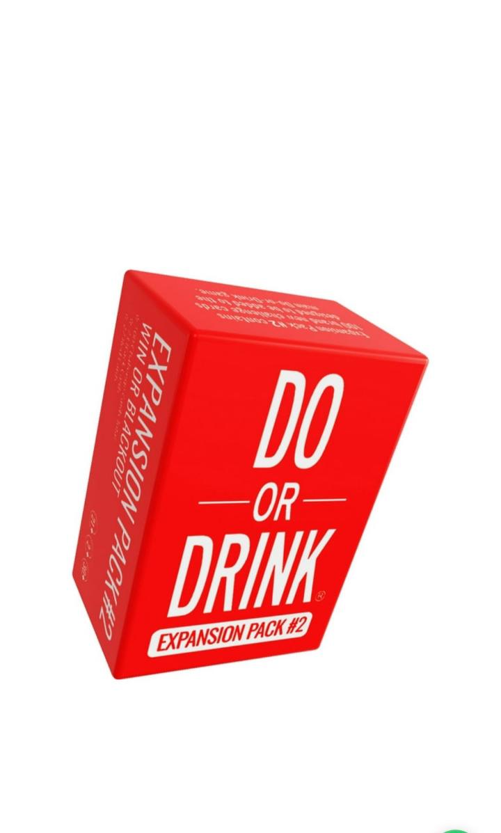 Do Or Drink Expansion pack #1  (BLUE )Expansion pack #2. (RED )Drinking Card Game-Adult Party Games