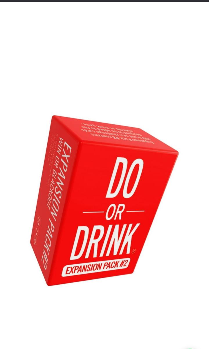 Do Or Drink Expansion pack #1  (BLUE )Expansion pack #2. (RED )Drinking Card Game-Adult Party Games