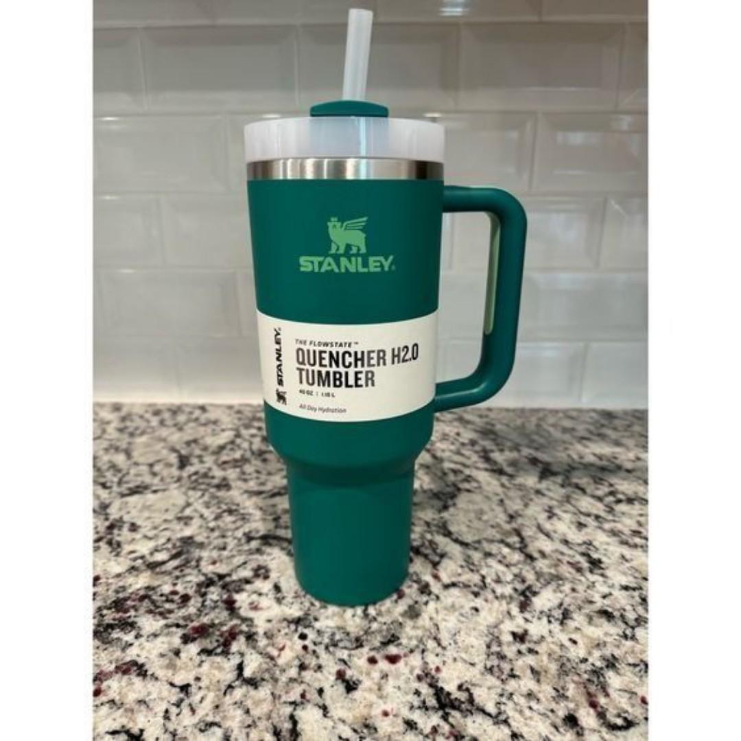 Original Stanley Cup Tumbler cup with lid and straw for hot and iced coffee