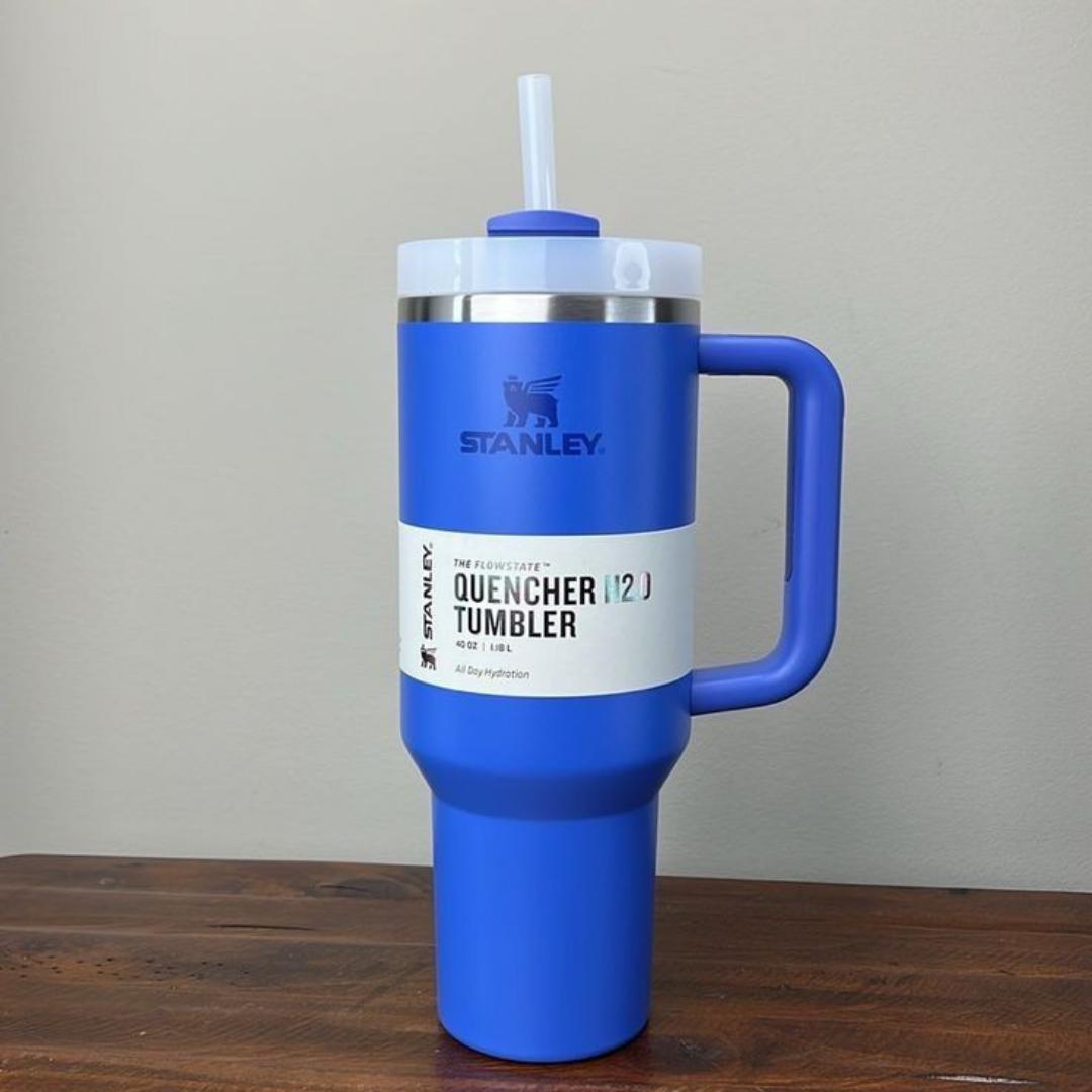 Original Stanley Cup Tumbler cup with lid and straw for hot and iced coffee