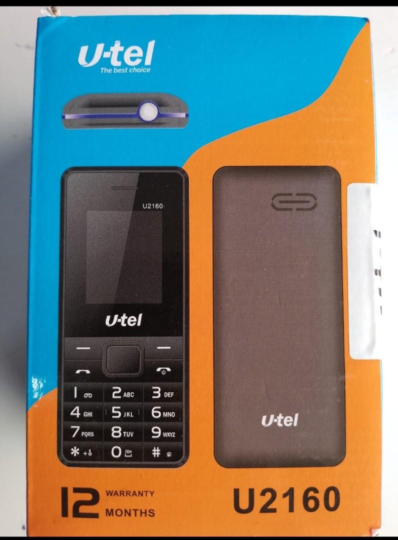 Utel U2160 Mobile Phone

 Dual sim mobile phone with 12 months warranty