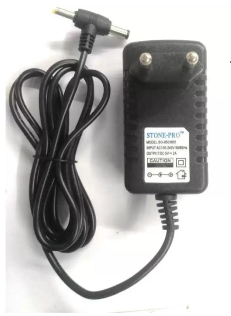 5 Volt Power 1Amp Adapter 5V Dual (2.5 mm + 5.5 mm) Pin Dc Power Smps, Adapter for Set Top Box/DTH/CCTV/Router/Modem(Black)