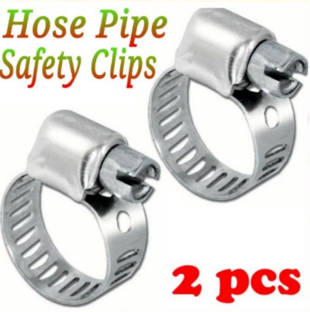 2Pcs Durable/Adjustable Clamp/Clip for Gas Pipe/Water Pipe/Hose Pipe/Fuel Pipe Etc.