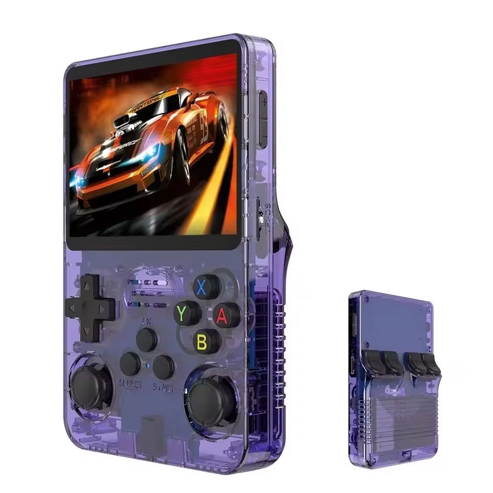 R36S Retro Handheld Game Console Operating System Linux, 64GB, 15000+ Pocket Video Games, 3.5 Inch IPS Screen