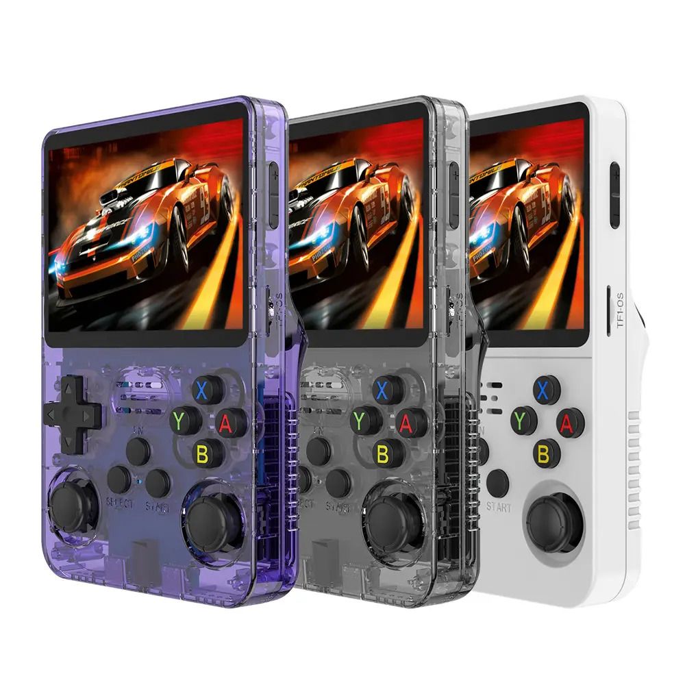 R36S Retro Handheld Game Console Operating System Linux, 64GB, 15000+ Pocket Video Games, 3.5 Inch IPS Screen