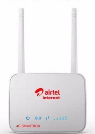 Airtel 4G Portable Router/ Smart Connect Wifi that comes with 150 GB FREE for one month.