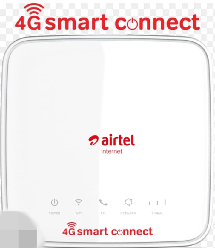 Airtel 4G Portable Router/ Smart Connect Wifi that comes with 150 GB FREE for one month.
