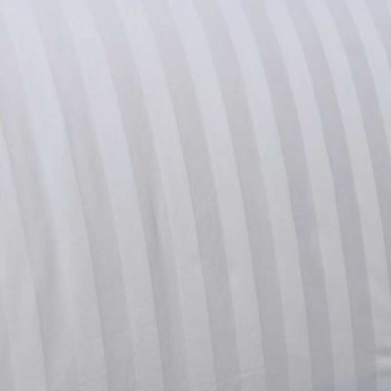 6*6 5-Star Hotel Quality 100% Cotton Duvet Cover Set White Stripe Plain Dyed Woven Fitted Bed Sheet