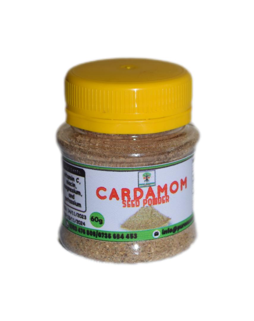 CARDAMOM SEED POWDER Cardamom powder is a fragrant spice made from ground cardamom pods, known for its unique flavor and aroma. It is widely used in both sweet and savory dishes across various cuisine