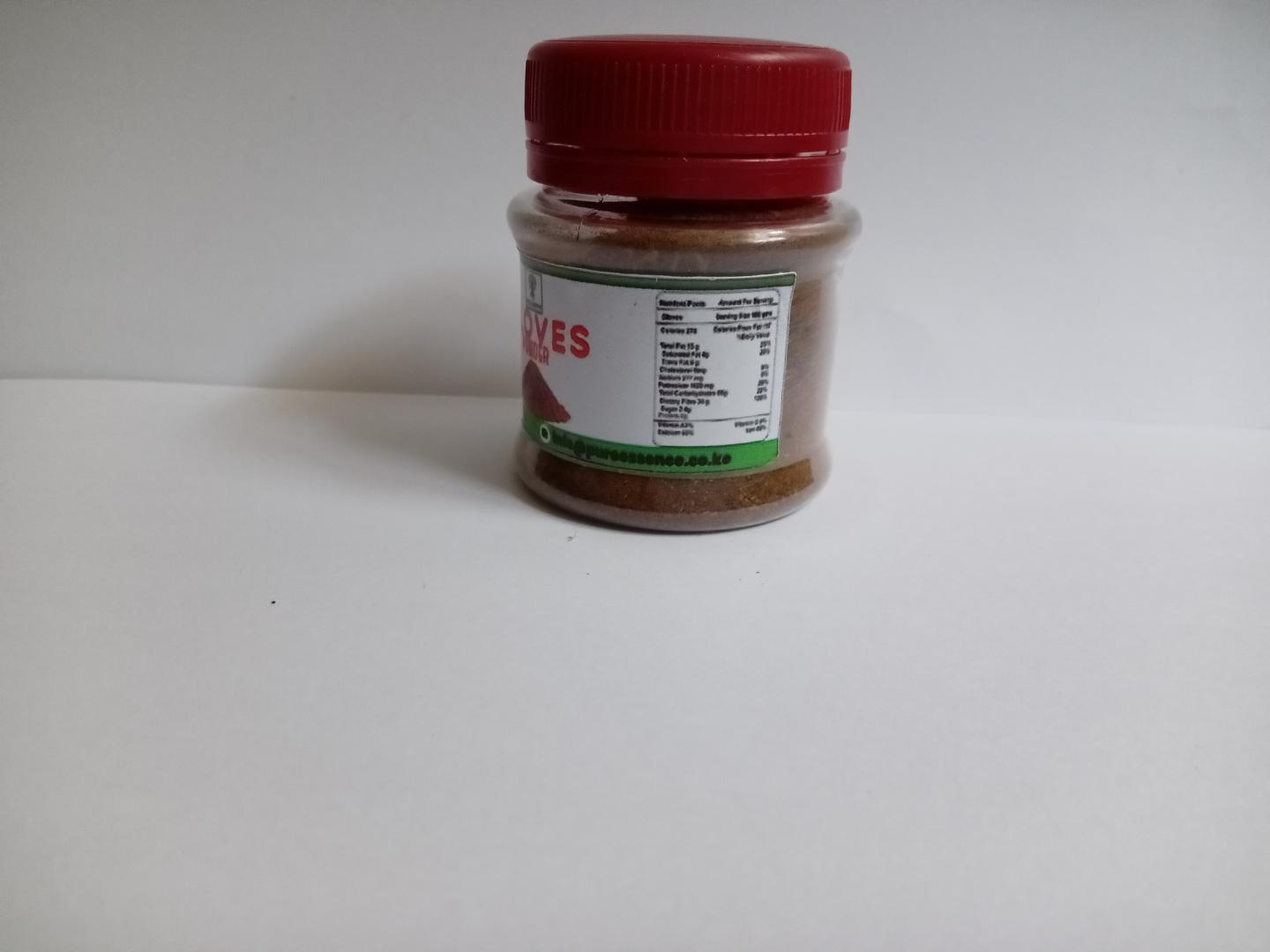 CLOVE POWDER  Clove powder is made from ground dried cloves, a spice known for its strong aroma and flavor. It offers several health benefits, including antioxidant properties, anti-inflammatory effec