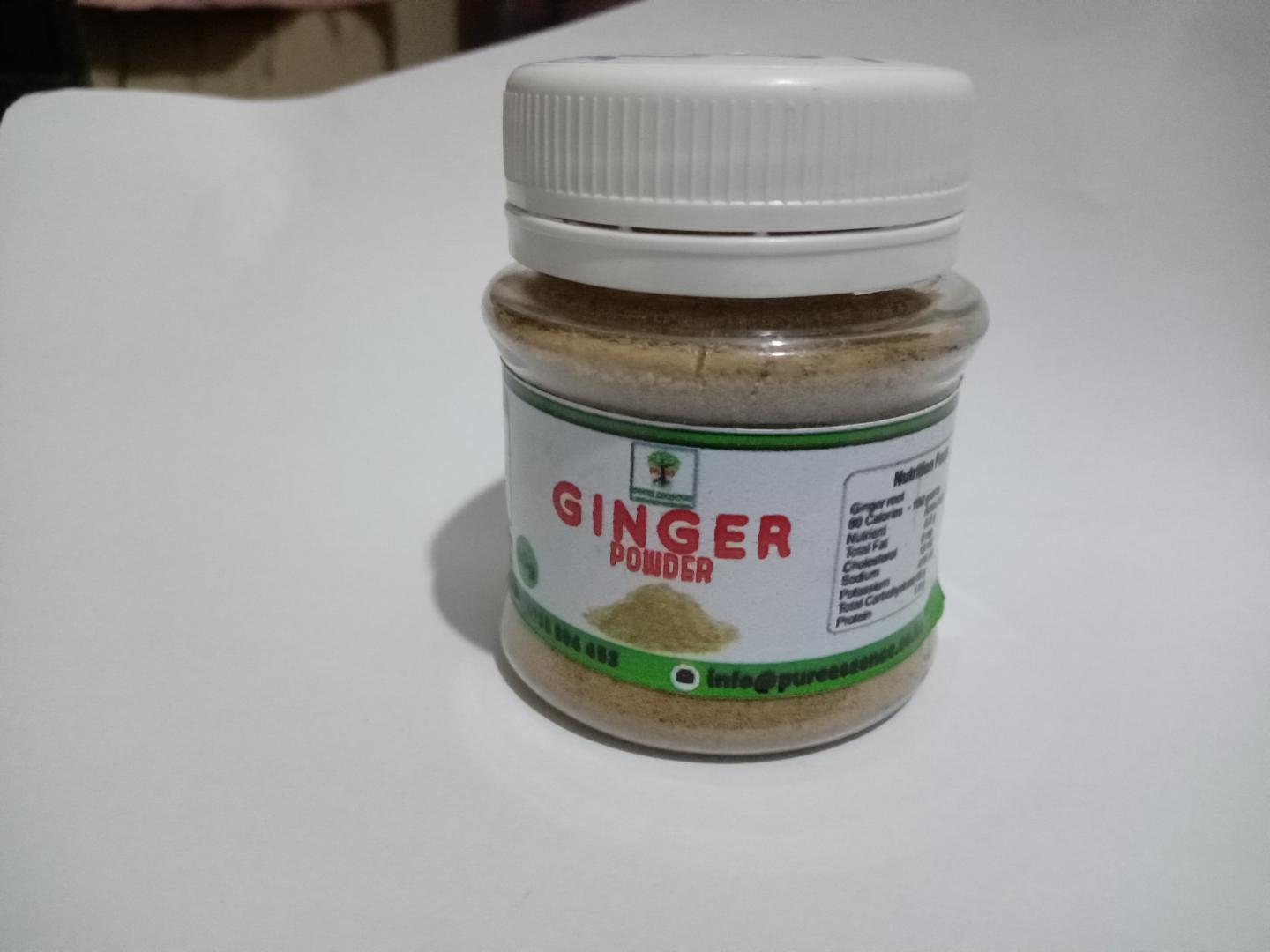 GINGER POWDER  Ginger: Its antioxidant and anti-inflammatory properties protect against cancer. It is also used as a herbal remedy for upset stomach and nausea, and can serve as an appetite stimulant.