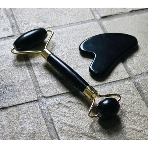 Anti aging face roller guasha set