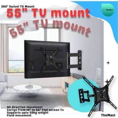 🍂🌱EMBRACE THE LATEST TREND ▪️🍳Home Design BEST Living Room Full Motion Swivel 360 Degree TV MOUNT - 14 inch, 24 inch, 32 inch, 43 inch, 40 inch, 50 inch and 55 inch TILT ROTATING WALL MOUNT BRACKET