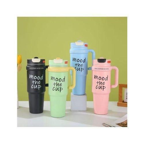 ‼️SPECIAL OFFER‼️Mood The Cup, Stanley Mug Tumbler With Handle And Straw Lid, Insulated Reusable Stainless Steel Travel Mug Sports Water Bottle💫