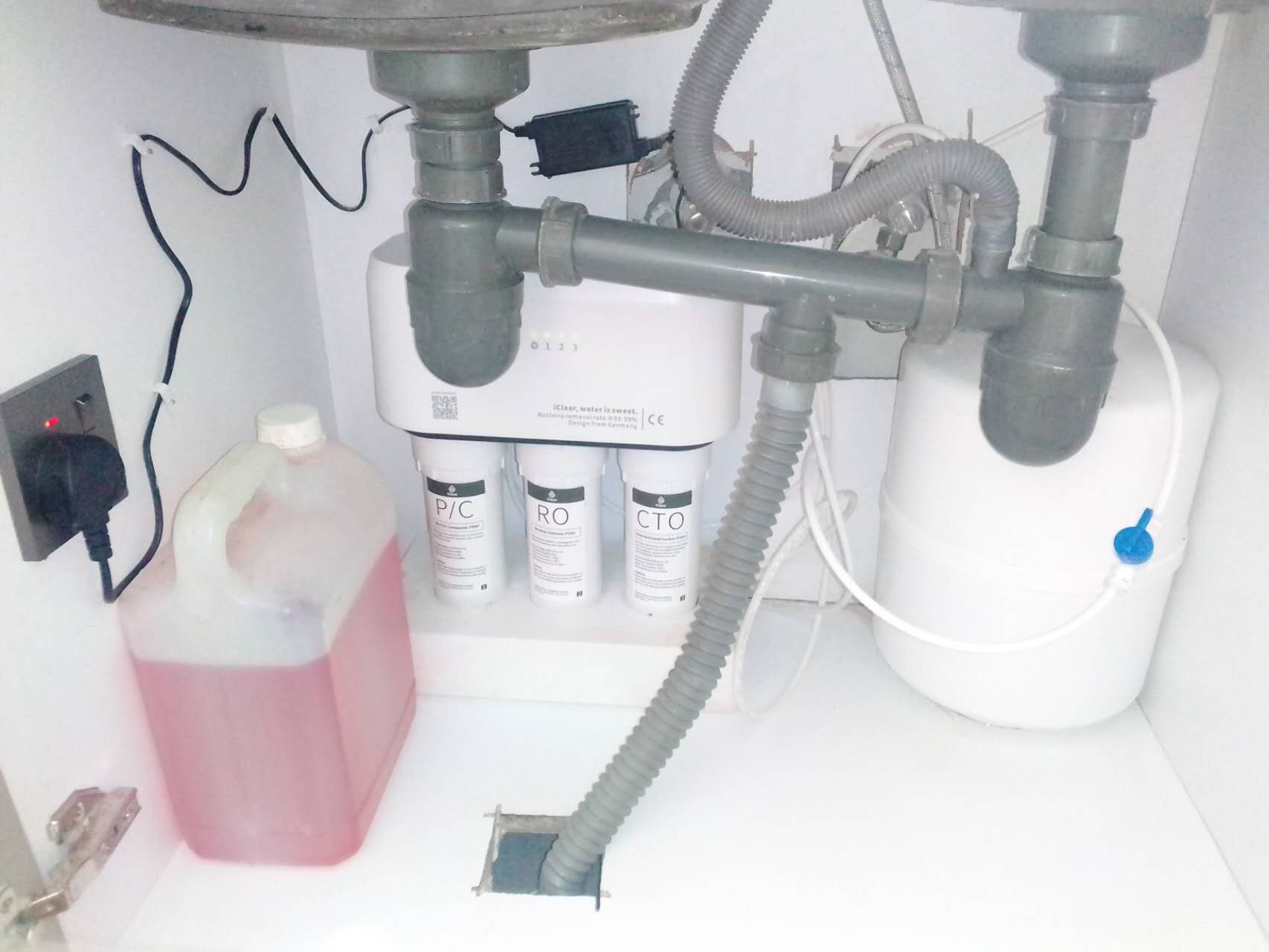 iClear Standard Water Purifier/ Filter/ Dispenser /Maji/ RO /Reverse Osmosis /Undersink /Drinking/ Cooking/Kitchen Kitchen