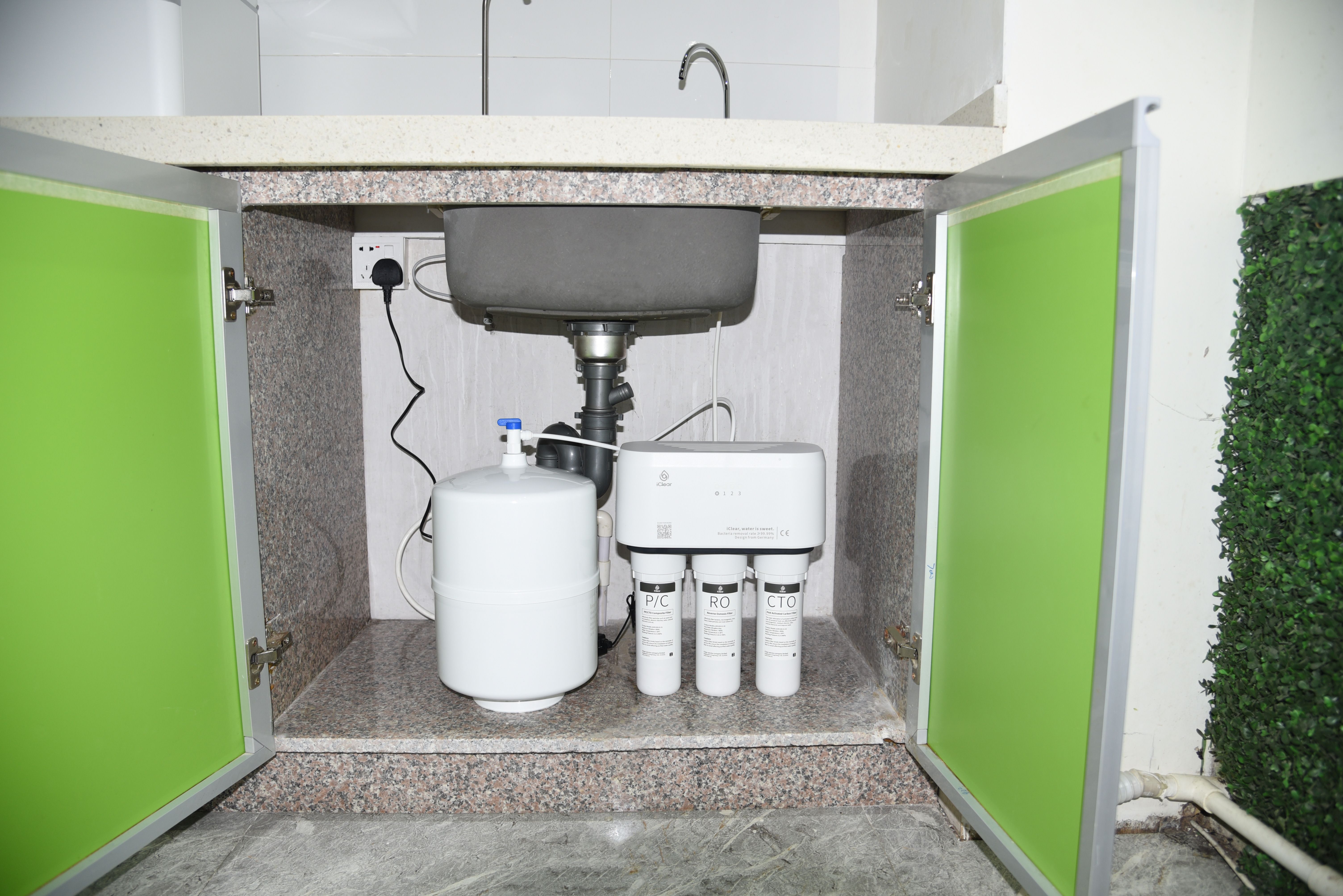 iClear Standard Water Purifier/ Filter/ Dispenser /Maji/ RO /Reverse Osmosis /Undersink /Drinking/ Cooking/Kitchen Kitchen
