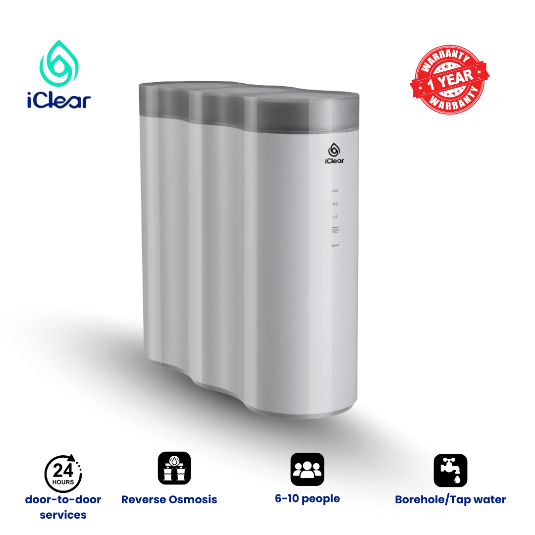 iClear Premier Water Purifier | Reverse Osmosis Filter | Undersink | Borehole Purifier For Drinking & Cooking | Defluoridation | Free Installation In Nairobi and environs & Nakuru | 1 Year Warranty