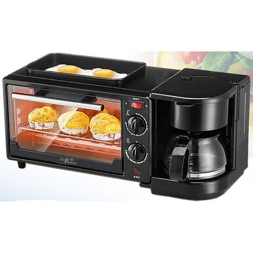3 In1 Multi Functional Breakfast Maker,toaster, Oven+coffee Maker