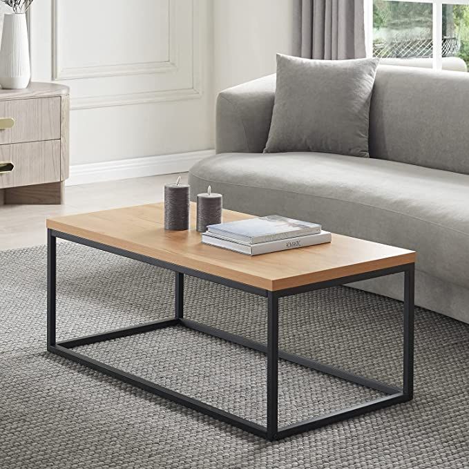 TUCAN METAL&WOOD COFFEE TABLE♦️100*48*45♦️