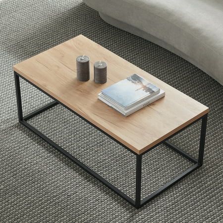 TUCAN METAL&WOOD COFFEE TABLE♦️100*48*45♦️